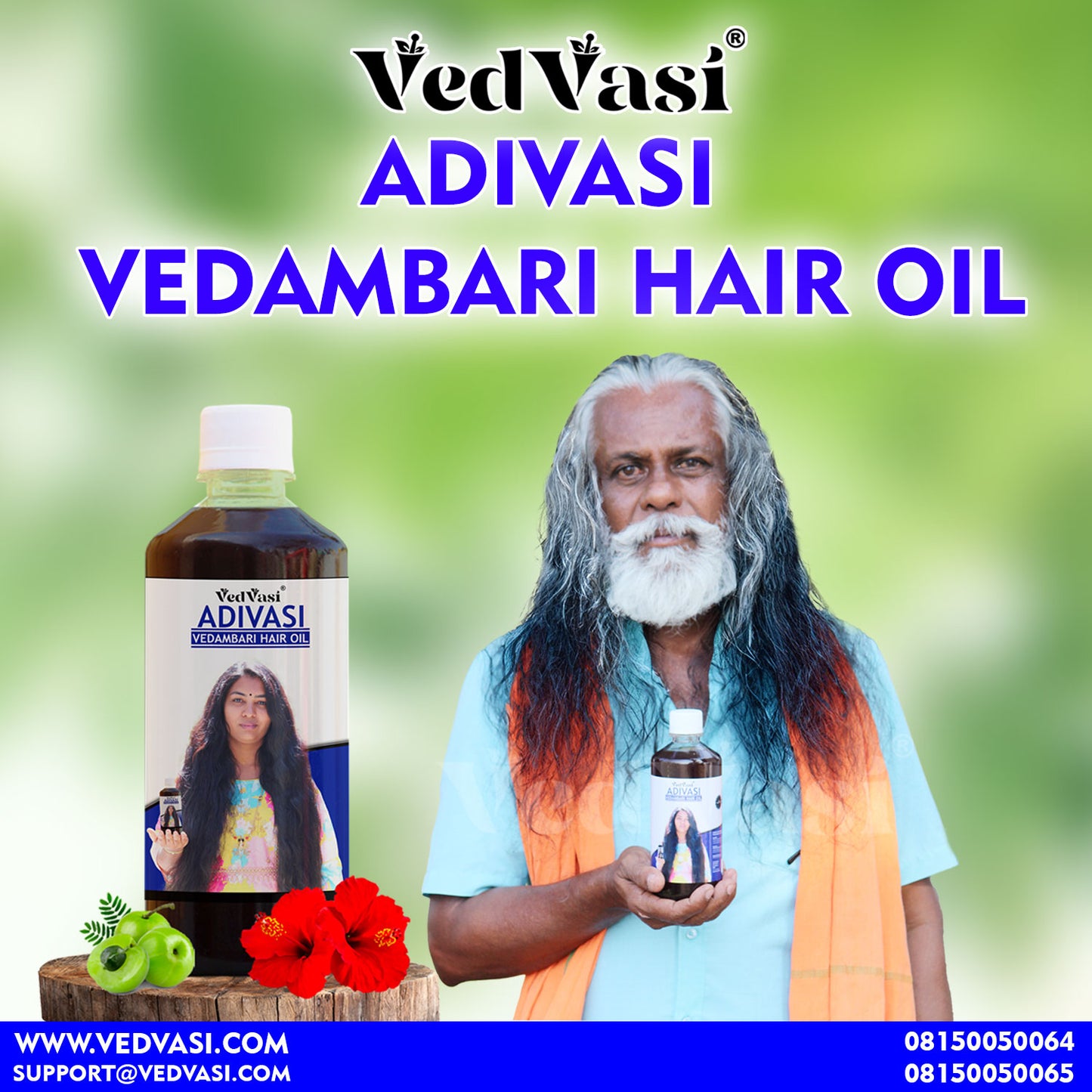 Adivasi Vedambari Herbal Hair Oil | Say Good Bye To All Hair Problems